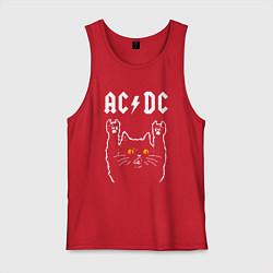 Мужская майка AC DC rock cat