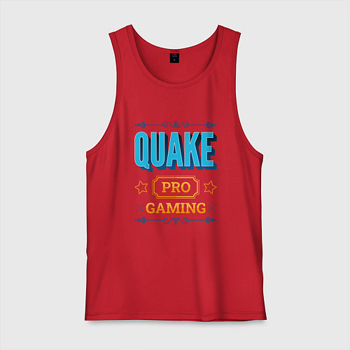 Мужская майка Игра Quake pro gaming / Красный – фото 1