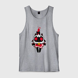 Майка мужская хлопок Воскресшая овечка - Cult of the lamb, цвет: меланж