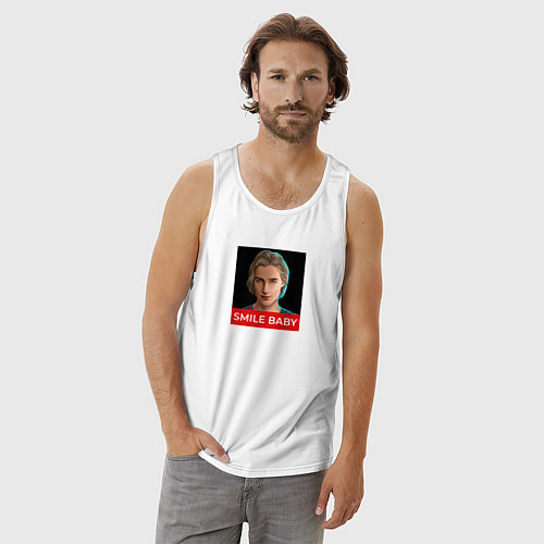 Мужская майка Макс Smile baby / Белый – фото 3