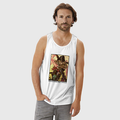 Мужская майка Красавец Секиро / Белый – фото 3