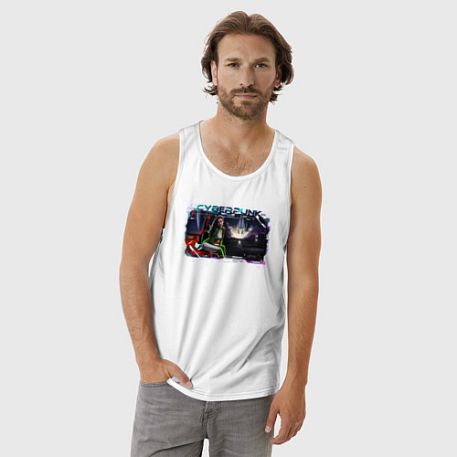 Мужская майка К звездам / Белый – фото 3