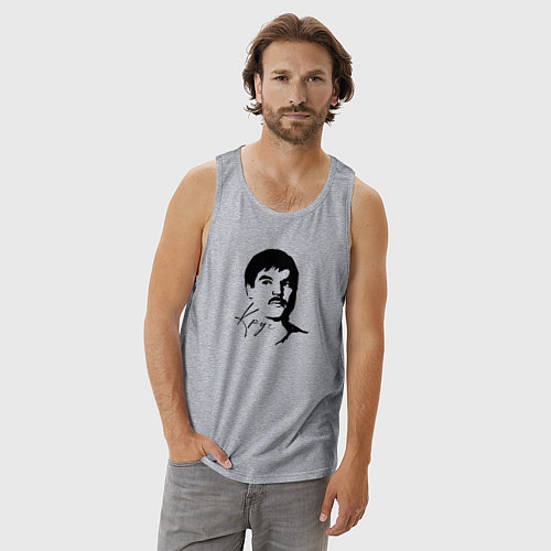 Мужская майка Лицо Михаила / Меланж – фото 3