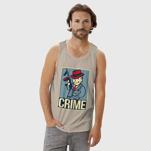 Мужская майка Vault crime boy / Миндальный – фото 3