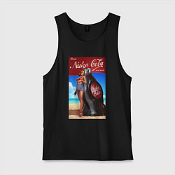 Майка мужская хлопок Fallout nuka - cola, цвет: черный