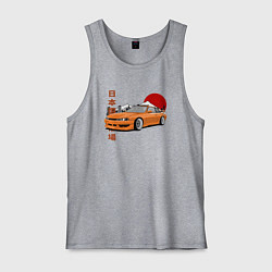 Майка мужская хлопок Silvia s14 JDM Retro Car, цвет: меланж