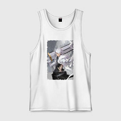 Майка мужская хлопок Аллен с мечом - D Gray man, цвет: белый