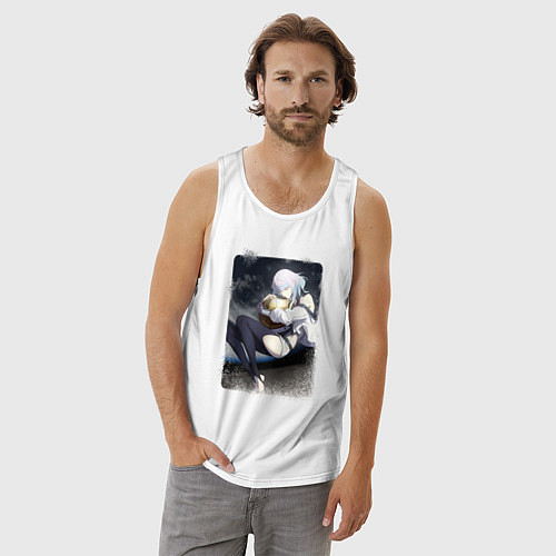 Мужская майка Люси вспоминает Дэвида / Белый – фото 3