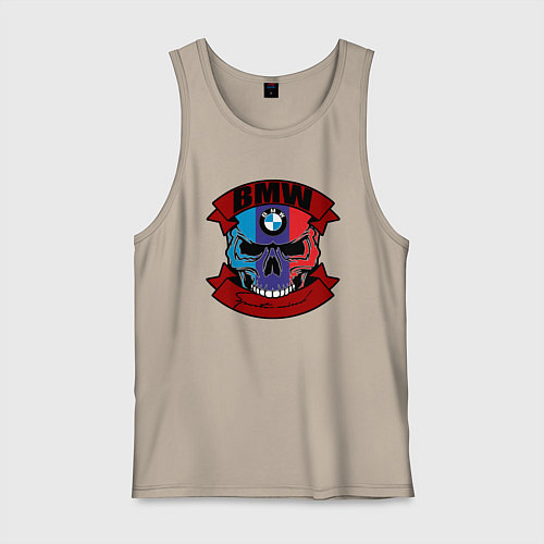 Мужская майка BMW sport mind / Миндальный – фото 1