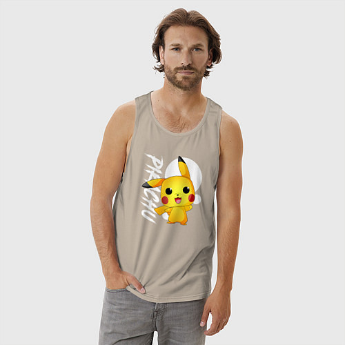 Мужская майка Funko pop Pikachu / Миндальный – фото 3