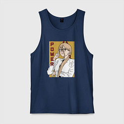 Майка мужская хлопок Милая Пауэр, цвет: тёмно-синий