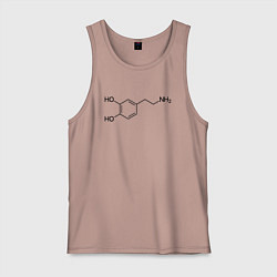 Майка мужская хлопок Дофаминчик, цвет: пыльно-розовый