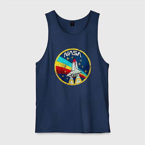 Мужская майка NASA - emblem - USA / Тёмно-синий – фото 1