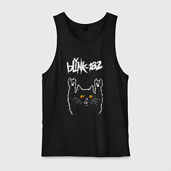 Мужская майка Blink 182 rock cat