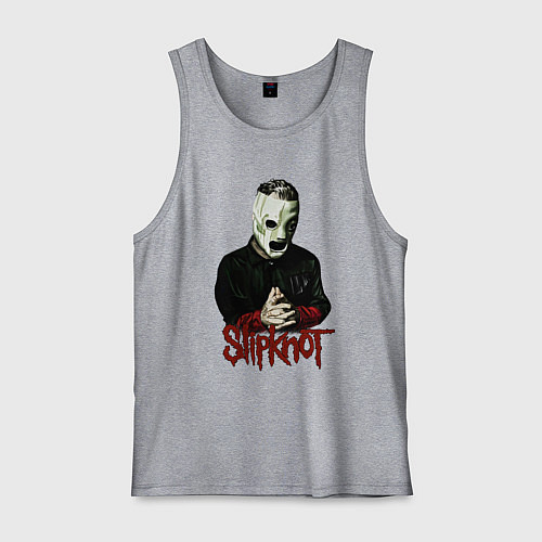 Мужская майка Slipknot mask / Меланж – фото 1