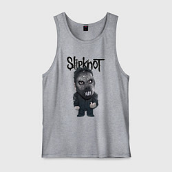 Майка мужская хлопок Седьмой Slipknot, цвет: меланж