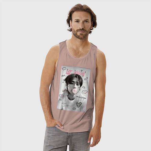 Мужская майка Lee Know Stray Kids / Пыльно-розовый – фото 3