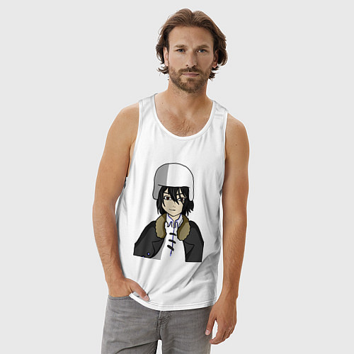 Мужская майка Достоевский / Белый – фото 3