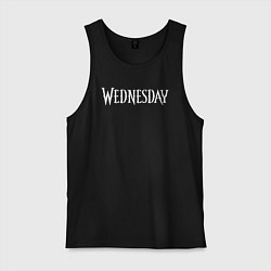 Майка мужская хлопок Wednesday Logo, цвет: черный