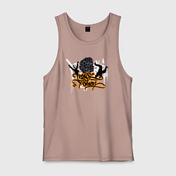 Майка мужская хлопок Black urban power, цвет: пыльно-розовый