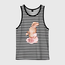 Мужская майка Зайка обнимает зайчонка