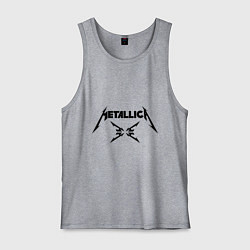 Майка мужская хлопок Metallica, цвет: меланж