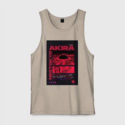 Майка мужская хлопок Akira poster, цвет: миндальный