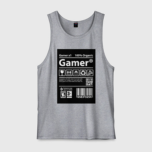 Мужская майка Геймер инструкция по применению / Меланж – фото 1