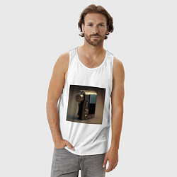 Майка мужская хлопок Смартофон, цвет: белый — фото 2