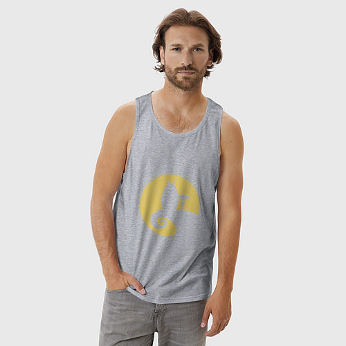 Мужская майка Тоторо в ночи / Меланж – фото 3