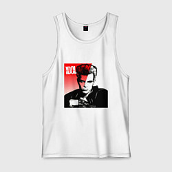 Майка мужская хлопок Billy Idol musician, цвет: белый
