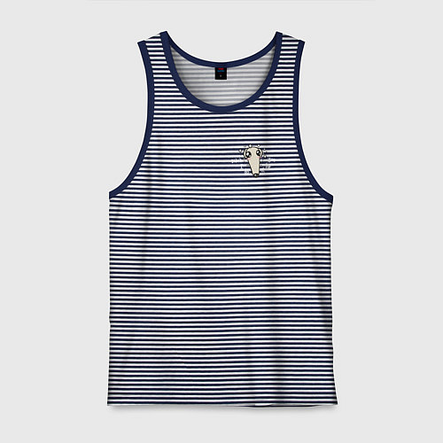 Мужская майка Didnt I do It For You / Синяя тельняшка – фото 1