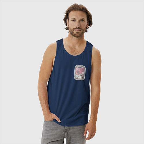 Мужская майка Иллюминатор / Тёмно-синий – фото 3