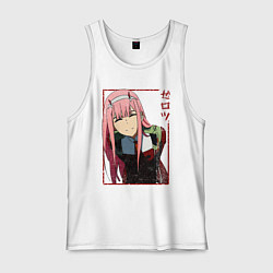 Мужская майка Zero Two anime girl