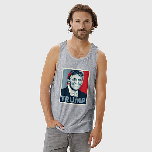 Мужская майка Trump / Меланж – фото 3