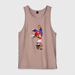 Мужская майка Марио на грибе