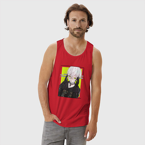 Мужская майка Андройд 9S / Красный – фото 3