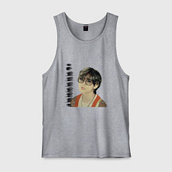 Майка мужская хлопок Тэхен и Чонгук, цвет: меланж