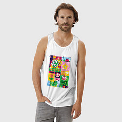 Майка мужская хлопок The Super Mario Bros Братья Супер Марио, цвет: белый — фото 2