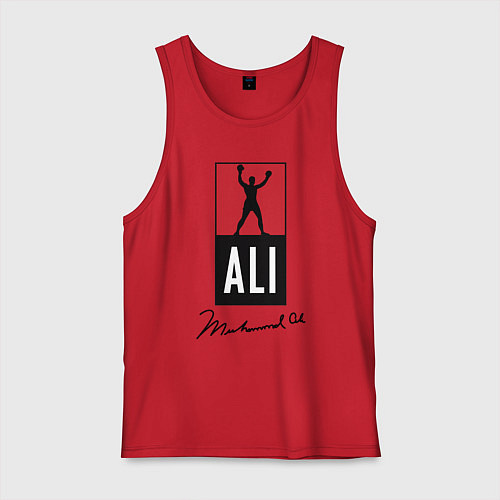 Мужская майка Muhammad Ali boxer / Красный – фото 1