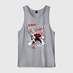 Майка мужская хлопок Бобровский Флорида Пантерз, цвет: меланж