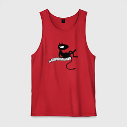 Майка мужская хлопок Люцик, цвет: красный