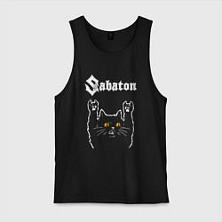 Мужская майка Sabaton rock cat