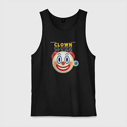 Майка мужская хлопок Litterly Clown, цвет: черный