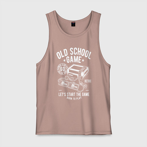 Мужская майка NES gamer / Пыльно-розовый – фото 1