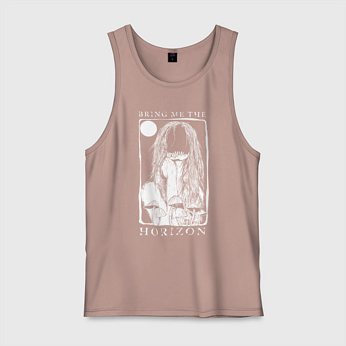 Мужская майка Bring Me the Horizon girl / Пыльно-розовый – фото 1