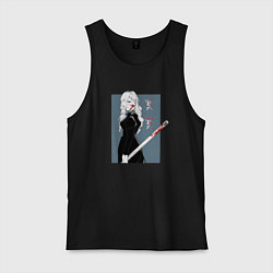 Майка мужская хлопок Wonderful Mei Mei, цвет: черный