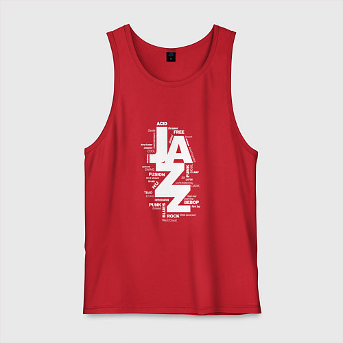 Мужская майка Jazz Styles BW1 / Красный – фото 1