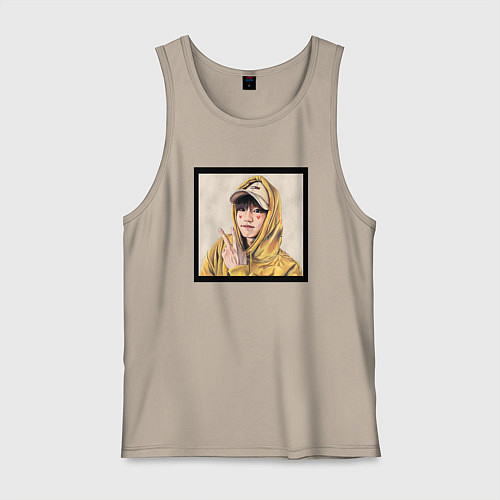 Мужская майка Хан Джи Сон - Stray Kids / Миндальный – фото 1