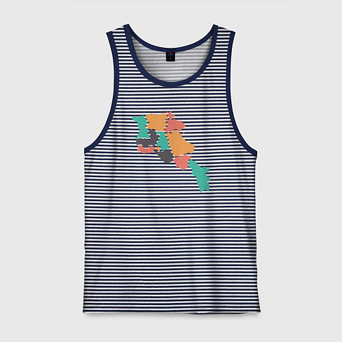 Мужская майка Области Армении / Синяя тельняшка – фото 1